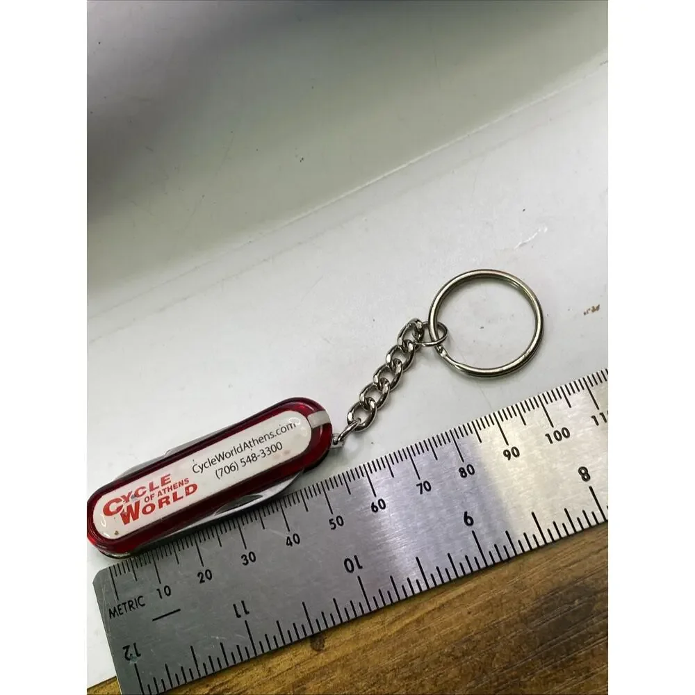 Cycle World Of Athens Vintage Keychain